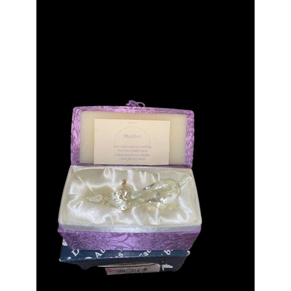 About Face Designs MESSENGERS GLASS SLIPPER HIGH HEEL SHOE VTG glass figurine - Picture 5 of 8